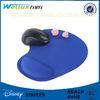 Rubber / EVA / GEl / PU Wrist Rest Mouse Pad Custom Logo Printing Purple Color