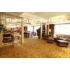 Fashionable Loop Pile Home Handmade Wool Carpets , Yellow Hand Tufted Area Rugs