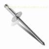 Dome Head Stainless Steel / Aluminium Open End Blind Rivet Hardware For Construction Industry