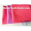 High Absorption Red Microfiber Cleaning Cloth With Silk Banded Edges 16" x 24"