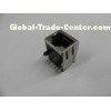 Integrated rj45 single Port, Tab Down RJ45 Gigabit Connector without led for optical Transceive Appl