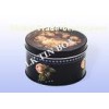 Cookie Biscuit Empty Tin Box For Christmas Holiday , Round Storage Tins