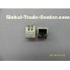 10/100MHZ 1 * 1 Tab Down Transmitter filter ,RJ45 Single Port 8P8C cylindrical pin with led