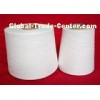 Raw White Polyester Spun Yarn 30S , Eco Friendly Ring Spun For Weaving