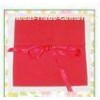 Gift Cotton Drawstring Pouch Closed With Ribbon , Custom String Bags