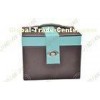 2 Layers Brown Leather Jewelry Boxes , Cosmetic Jewelry Storage Cardboard Boxes