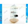 Retail Shop ECO Glass Display Counter with 30 inch Diameter , Bullet Style