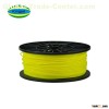 PLA 1.75mm Plastic Filament , Yellow 3D Printer Plastic Filament