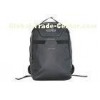 Basic Waterproof Sports Backpack Black Tarpaulin Two Main Compartments