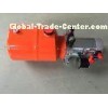 Orange 6L Steel Tank DC Compact Hydraulic Power Unit for Dump Trailer
