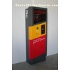 Parking ticket dispenser erases printed parking information with ticket eraser