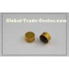 20.511.5mm health care products Aluminium Pilfer Proof Caps with logo printing , gold color