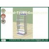 Customized Metal floor display stands oil display rack white color