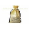 Perfume Cotton Drawstring Pouches , Blue Small Cloth Drawstring Bags ,Food bag