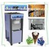 Single Phase Commercial Ice Cream Maker, Soft Serve Yogurt Ice Cream Machine, 3 Flavors 36 Liters /