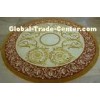 Patternned Handmade New Zealand Wool Carpets , Round Area Rugs Contemporary