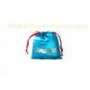 Blue Jewelry Drawstring Pouch Gift Packing , Proof Moisture 13*16cm