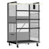Folding Rolling Rack of Deck With Powder Coating Surface For Material Distribution