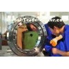 Single-Row Crane Slew Bearing With External Gear For Enginnering Machines , Q Series