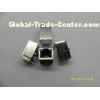 25.4mm 10/100BASE Tab Up RJ45 Single Port Connector with led for Internet Camera applications