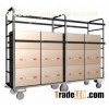 Chassis With Plastic Plate Deck of Metal Wire Shelving For Parcel Collection