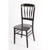 Dark Brown Mahogany Wooden Chateau Chair , Glossy Armless UV Protection Chair