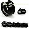 Black Titanium Anodized 8mm 2 Rim CZ Stone Body Piercings Jewelry For Christmas Gift