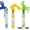 Eight Colors Ball Pen With Stamp On Top