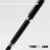 Black Resin Barrel Metal Gel Pen