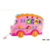 Learning music car with 2 faces(music and drawing)(red and yellow)