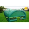 Green Big Custom Inflatable Camping Tent With 180OZ PVC Tarpaulin CE