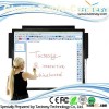 Smart touch whiteboard with 4 users writing