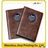 retro hand over leather notebook for diary