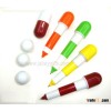 Capsule pill ball point pens