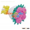 Purple Flower 3D Shaped Eraser