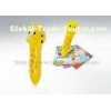 Yellow Kids Talking Pen / Electronic Reading Pen Lithium Battery Cow Animal Shaped