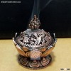 Tibetan Lotus Incense Burner 7.8*7.2*6.0cm Alloy Bronze Mini Incense Burner Incensory Metal Craft Ho