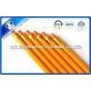 Yellow Hexagonal Wooden Graphite Pencil Set With Eraser For Students