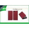 Rose Red IPhone 5s Genuine Leather Flip Wallet Case Cover With Card Holder