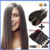 Free Shipping Wholesale Straight 100% Brazilian Virgin Hair Lace Closure And Weft Hair Extension(4x4