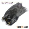 Sunnymay Natural Color Chinese Virgin Human Hair Bundles Weft Silk Straight Weave Hair Extension