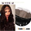 Sunnymay 7A Brazilian Virgin Human Hair 13*4 Body Wave Silk Base Lace Frontal Baby Hair Natural Colo