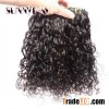 Sunnymay 7A Grade Natural Curly Malaysian Virgin Human Hair Extension Natural Color Hair Weaving For