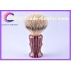 Executive Silvertip Badger Shaving Brush gift set red and black striple color acrylic handle