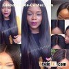 2015 Hot Sale Peruvian Virgin Human Hair Lace Front Wigs Straight Hair Middle Part #1B Color For Bla