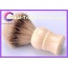 Custom Ivory handle silver tip pure bristle shaving brush for barber shop