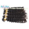 Two Tone / Mixed Color Deep Wave Brazilian Virgin Human Hair Weave 20 Inch Hair Extensions