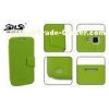 Green Galaxy i9260 Phone Wallet Cover , Mobile Phone Protection Case