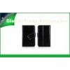 Custom Black Vertical Leather Cell Phone Cases For Iphone 4 / 4s , Hot Stamp Logo