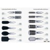 Professional handle with mirror- hair brush